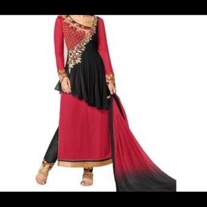 Pakistani/Indian party wear Embroidered shalwar kameez